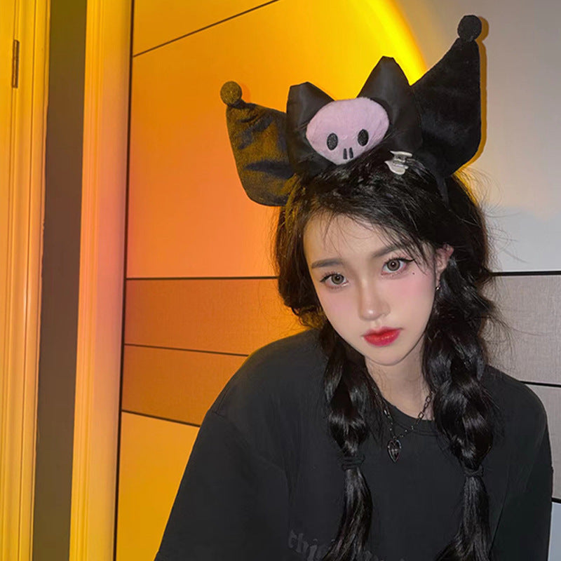 Cute Cartoon Headband - Black