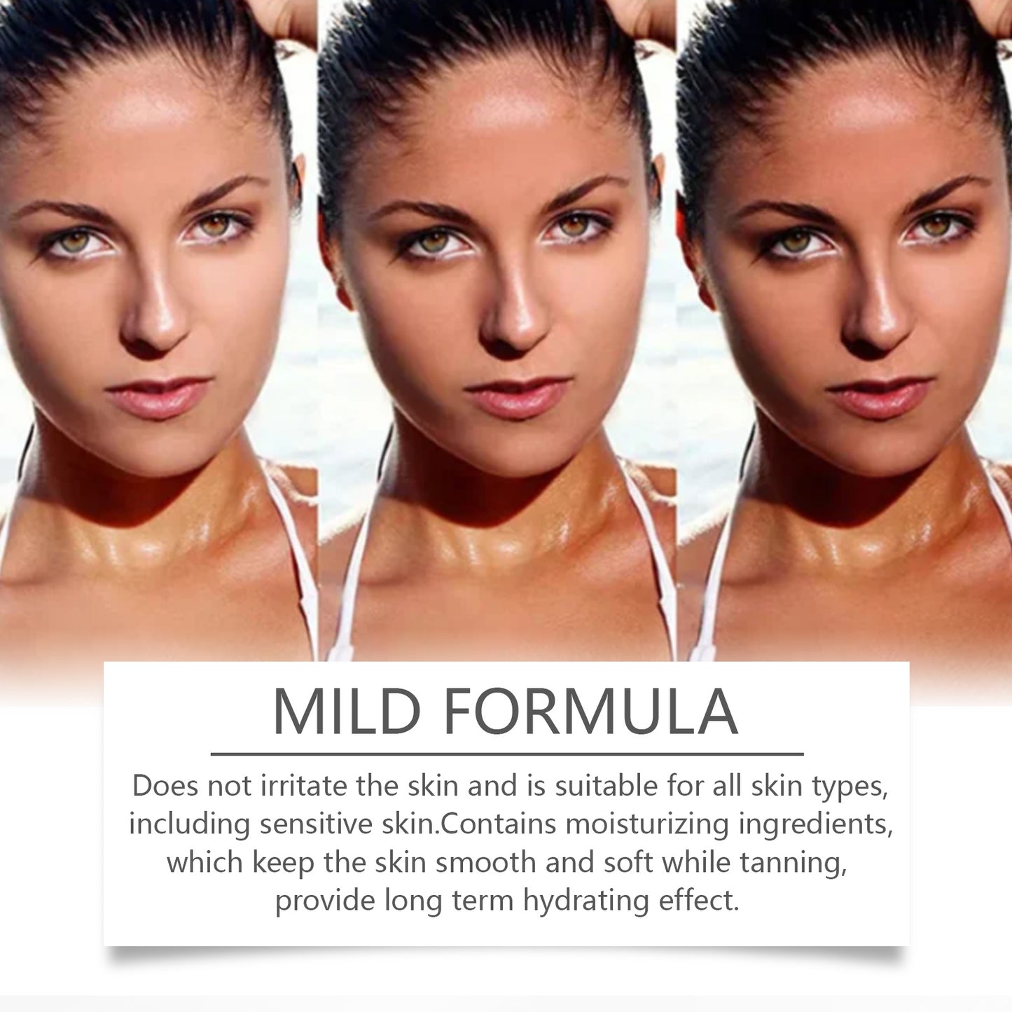 Moisturizing Skin Tanning Lotion - 100ml Natural Coconut & Olive Oil Formula