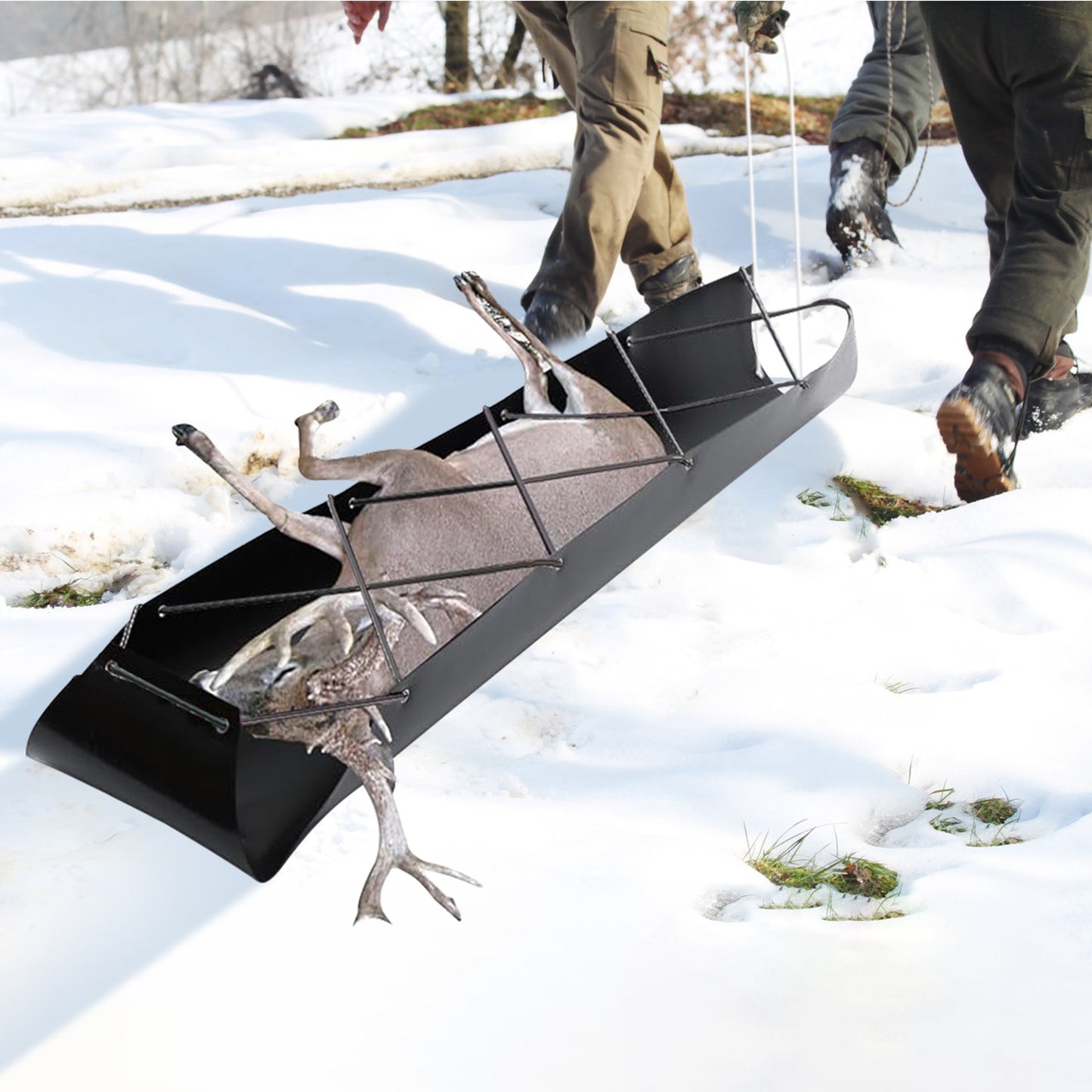 Deer Drag Sled with Handle - Heavy Duty Hunting Gear