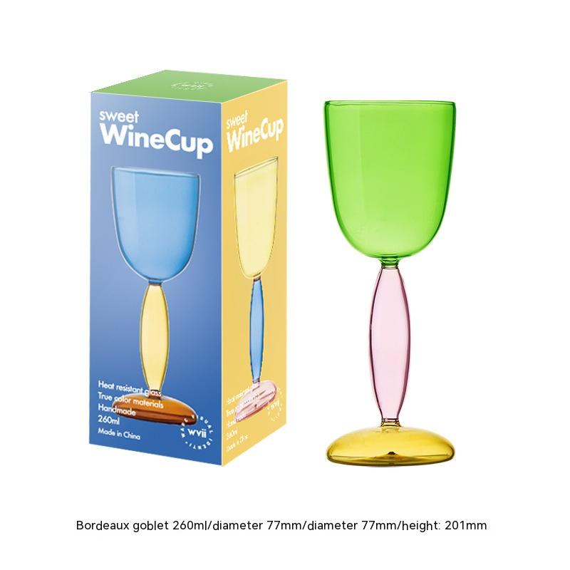 Borosilicate Handmade Red Wine Glass - Nordic Style, 260ml & 420ml Variants
