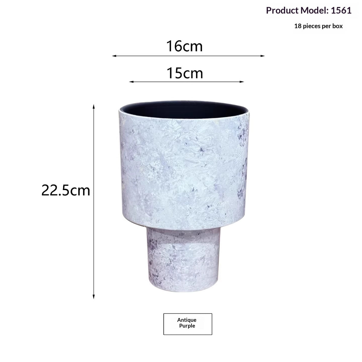 Tall Ceramic Flower Pot for Indoor Decor - Modern Home Garden Planter
