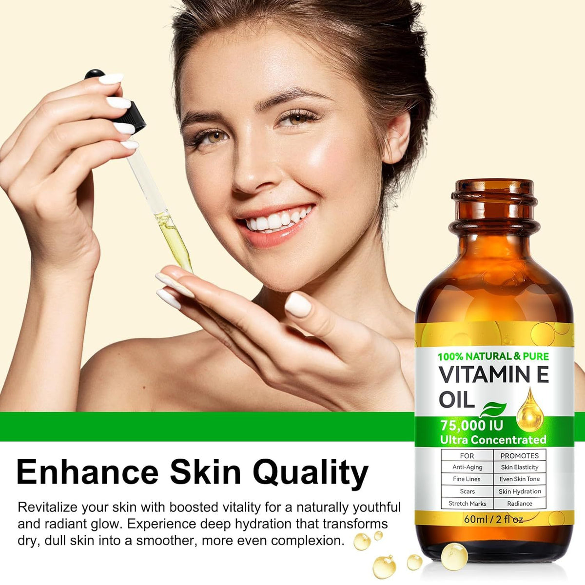 Vitamin E Oil - 60ml Skincare Treatment