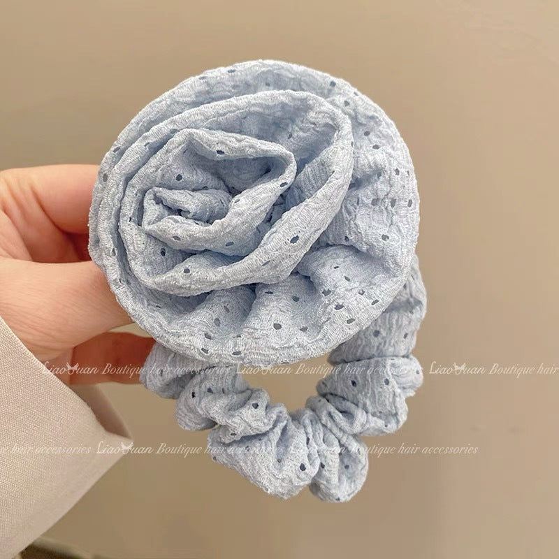 Summer Sweet Lace Scrunchie Hair Tie - Elegant Floral Hair Accessory
