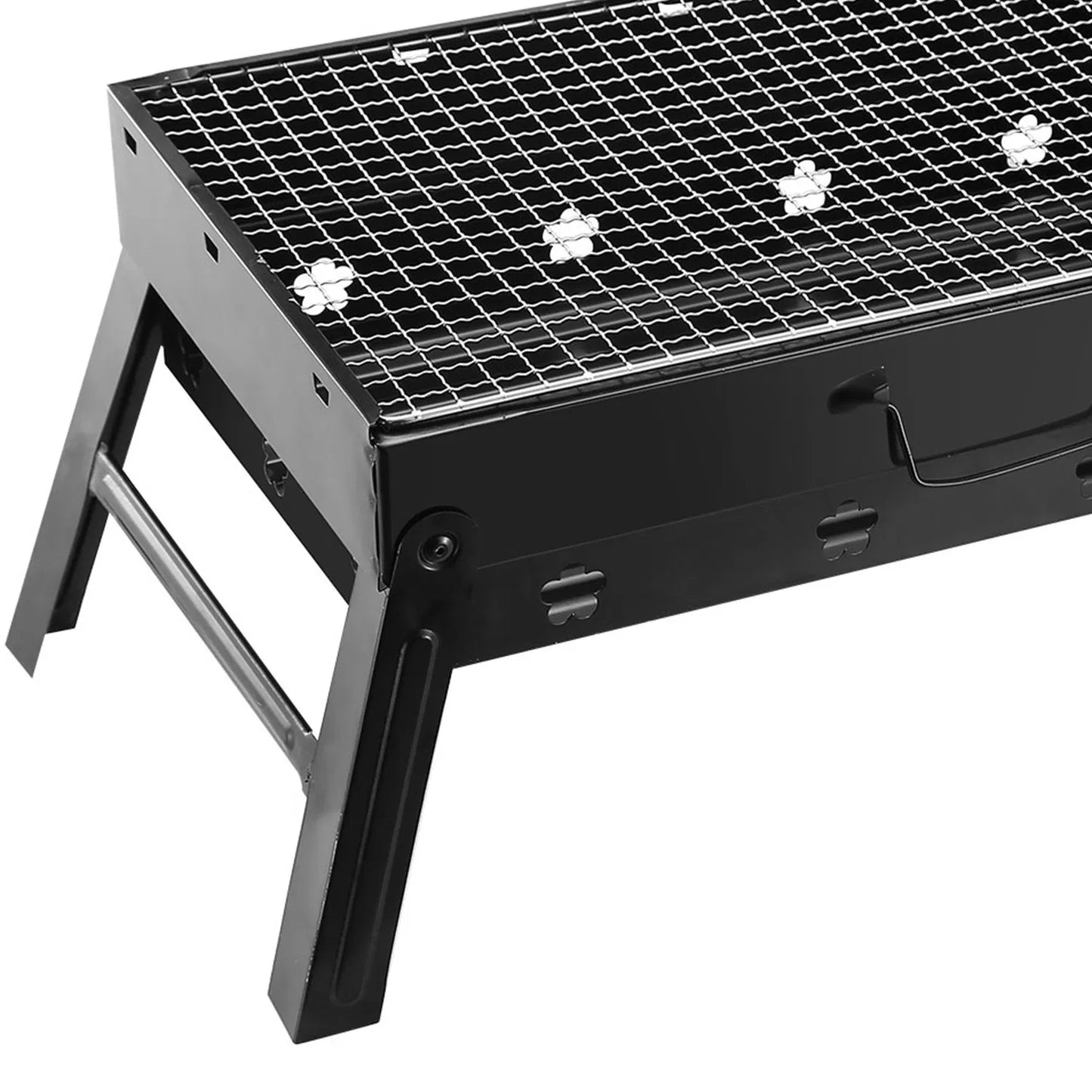 Portable Foldable Charcoal Grill - Lightweight BBQ for Camping