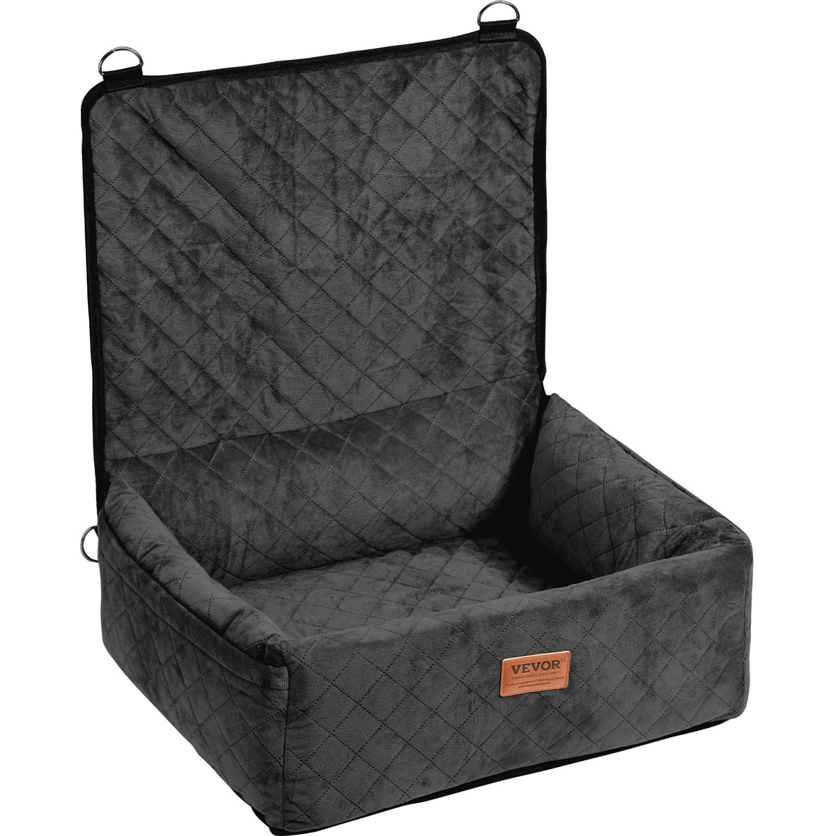 Dog Booster Car Seat for Small to Medium Dogs Up to 40 Lbs Black