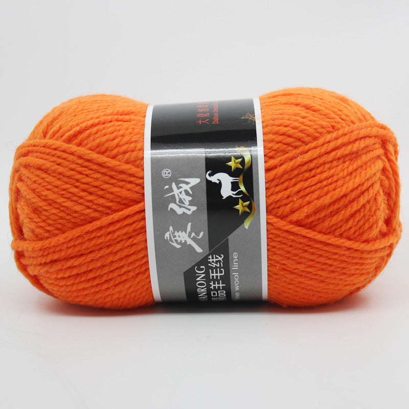 Thick Knitting Yarn Ball for Self-Woven Crafts - Cashmere Wool Material Kit
