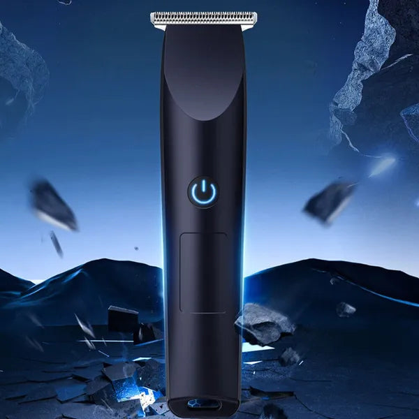 Professional Cordless Electric Shaver and Beard Trimmer - Black