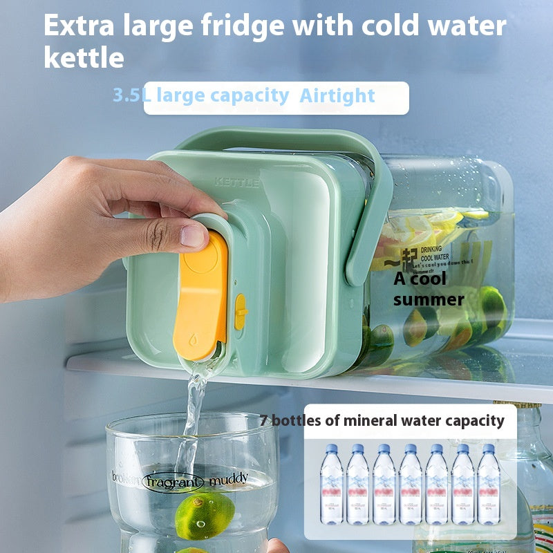 Large Capacity Refrigerator Water Bottle with Faucet - Cool Water Dispenser