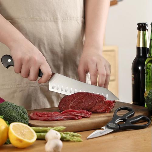 2-Piece Chef's Knife And Kitchen Shears Set Stainless Steel Slicing
