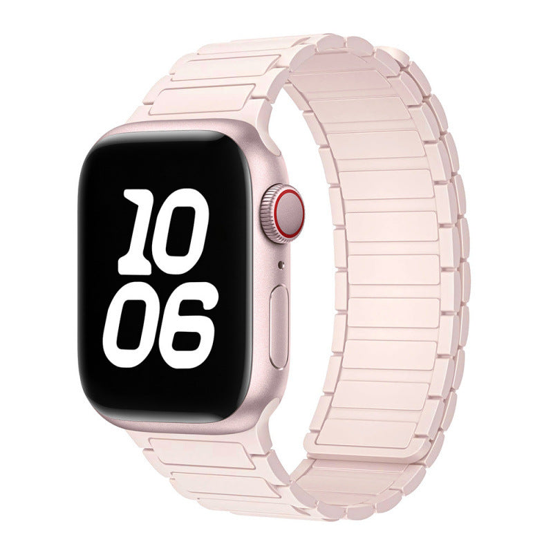 Magnetic Sports Silicone Watch Strap - Compatible with Apple Watch 38-49mm
