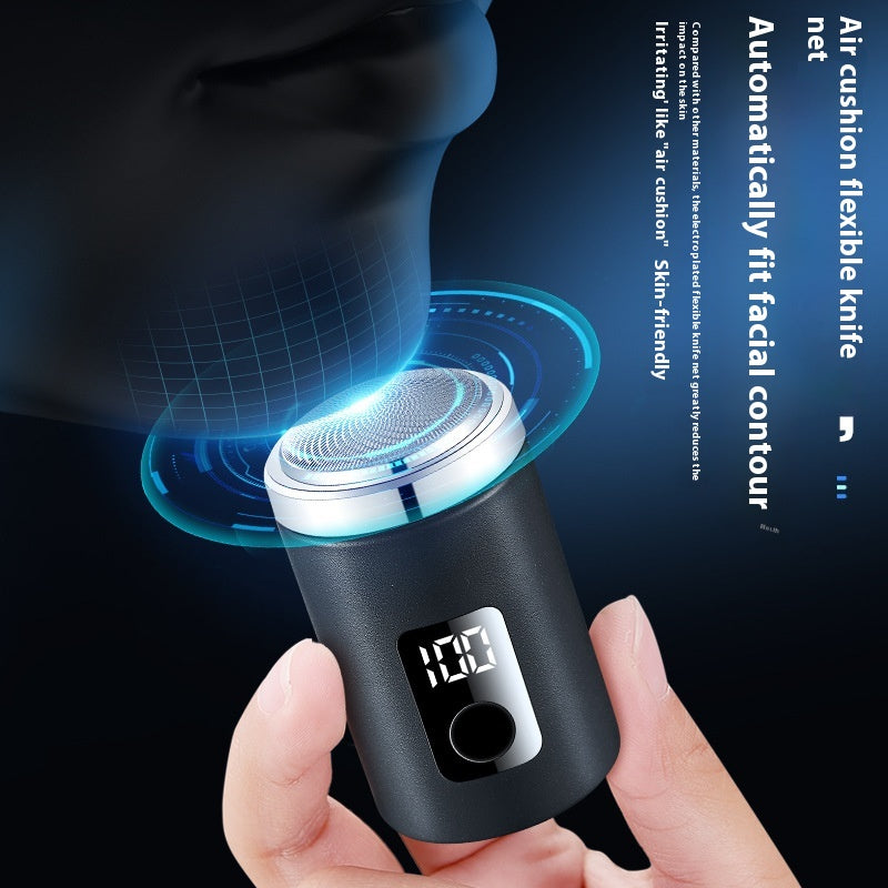 Mini Electric Shaver for Men - Rechargeable, Black