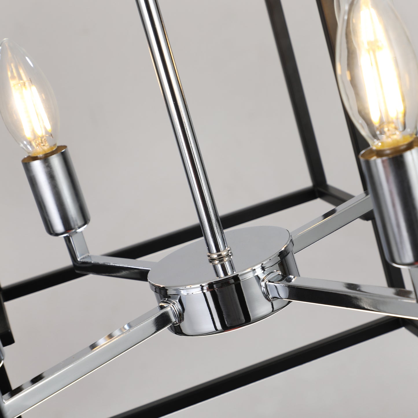 Adjustable Pendant Light Fixture - 60-inch Boom, Metal Frame