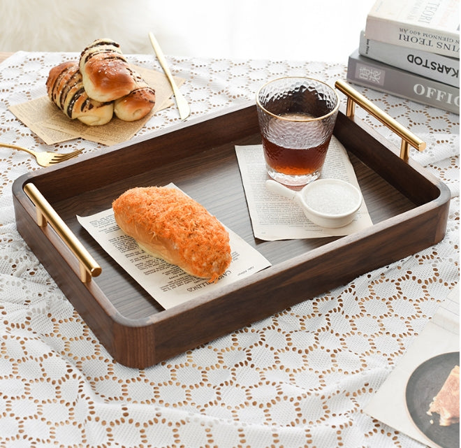 Wooden Rectangular Serving Tray for Home & Kitchen - Large, Medium & Small Sizes