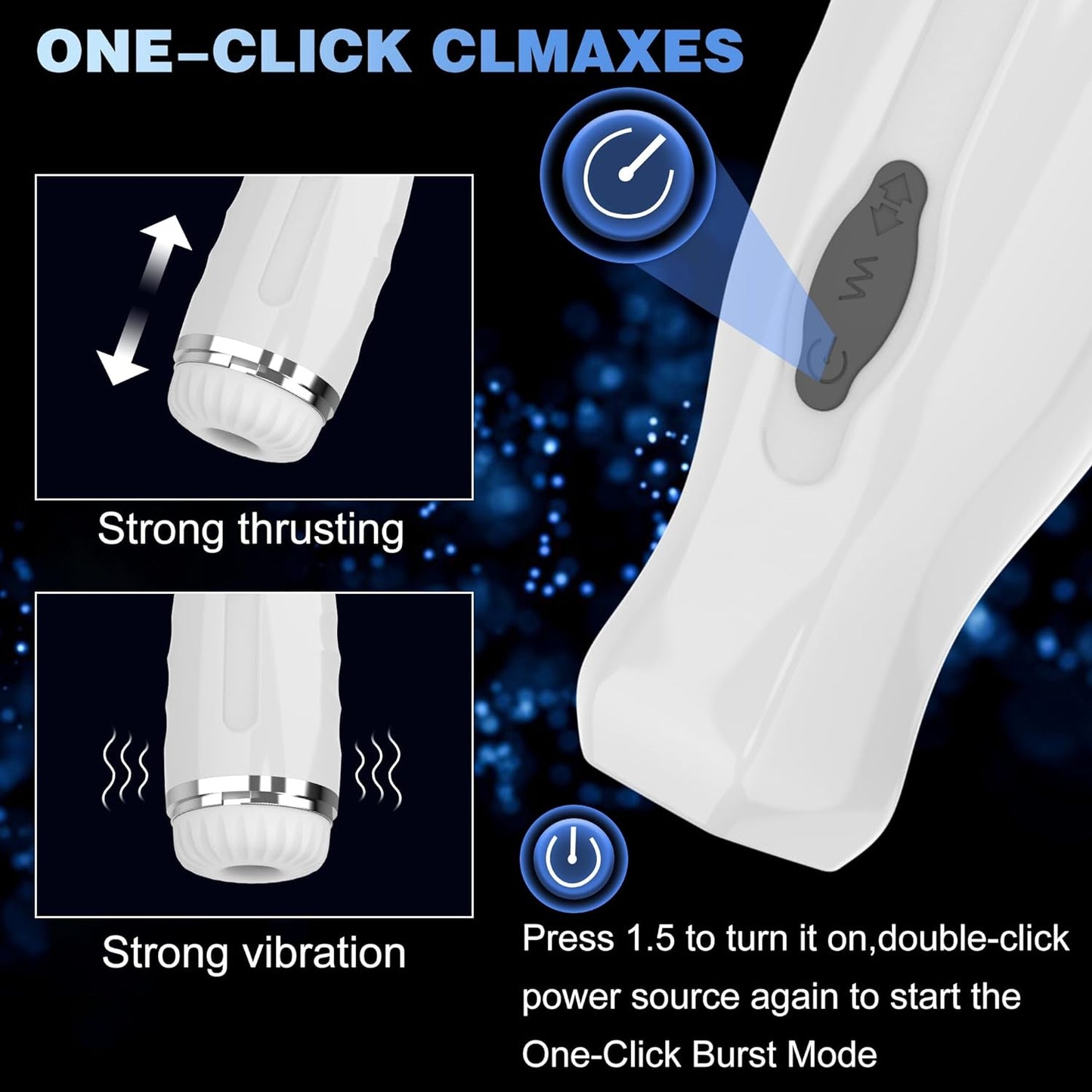 Electric Male Masturbator with Automatic Sucking & Thrusting