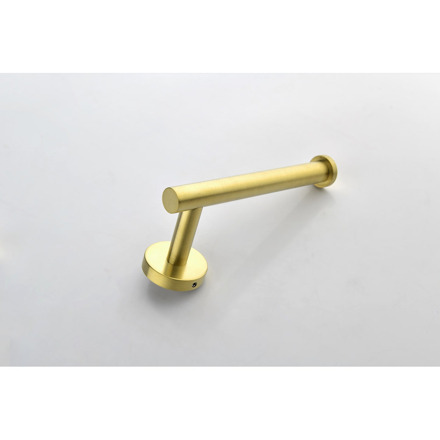 3-Piece Bathroom Hardware Set - Towel Bar, Toilet Paper Holder & Hooks - Brushed Gold