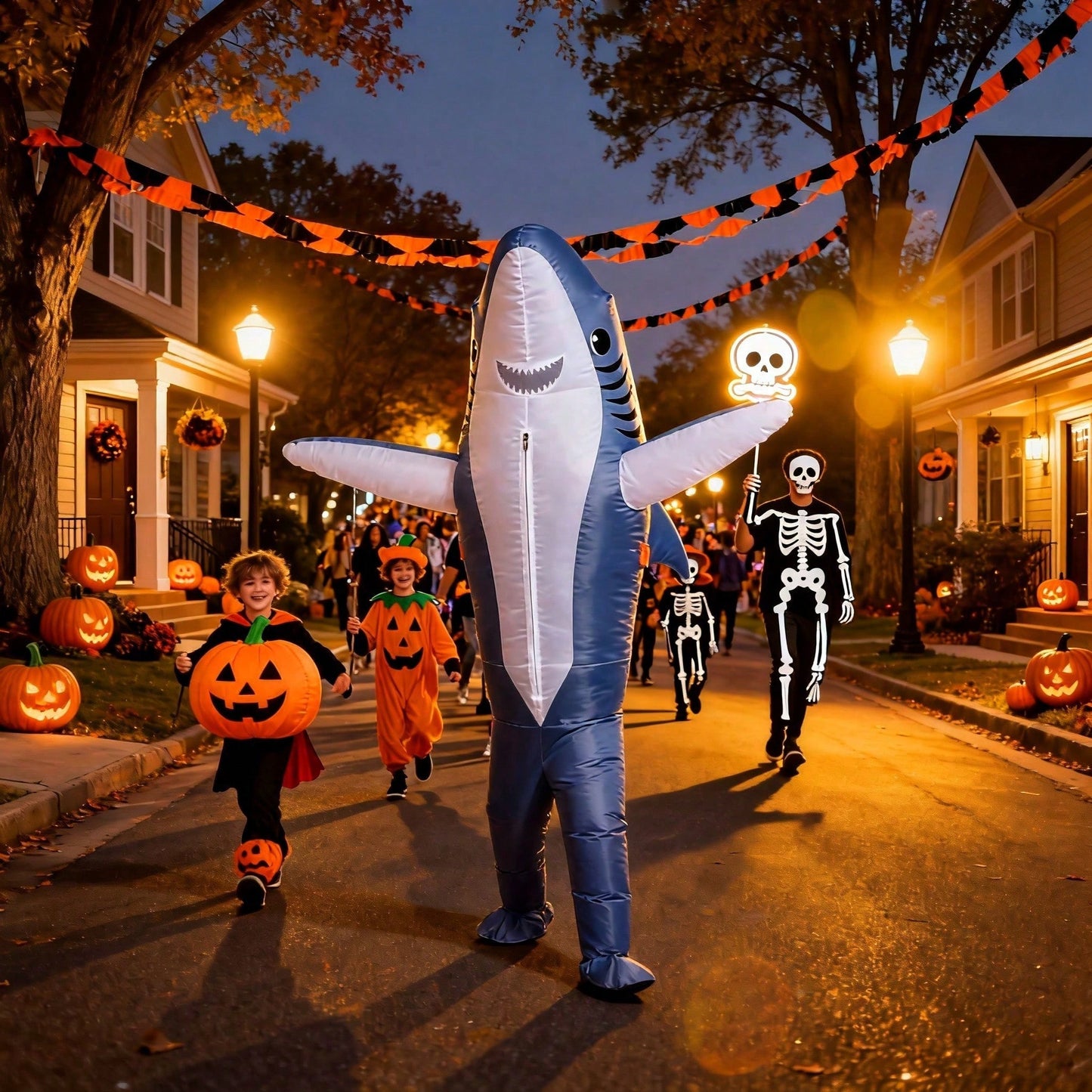 Shark Inflatable Costume for Adults - Funny Party Outfit