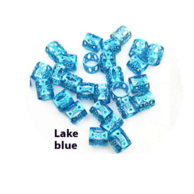 Hair Bead Ring Clips Set for Hair Braiding and Styling – Multiple Colors