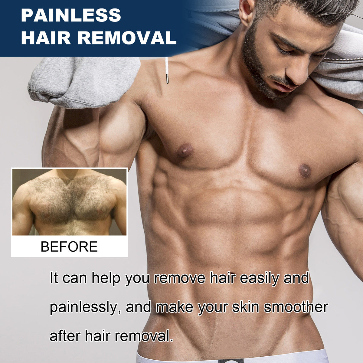 Men's Lip Removal Beard Armpit Hand And Leg Hair Mild Non-irritating