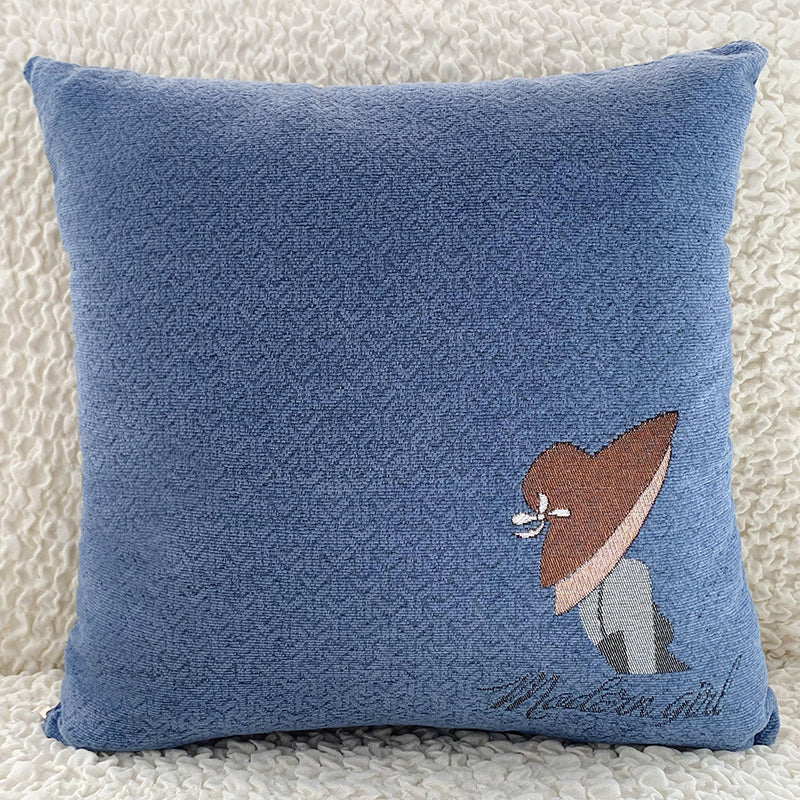 Square Bed Window Cushion Cover - 45x45cm Home Decor Pillows