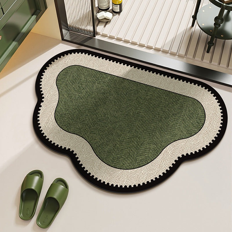 Water-Absorbent Non-Slip Quick-Drying Shower Mat for Home Bathroom