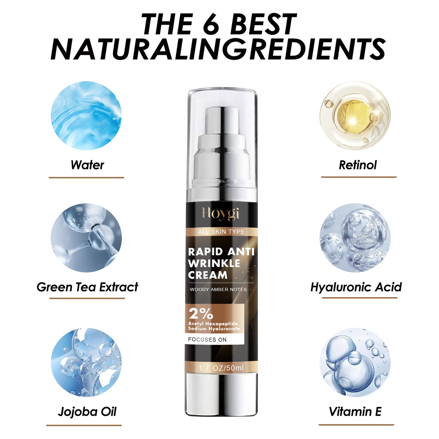 Anti-Aging Face Cream with Niacinamide & Peptides - Hydrating & Firming