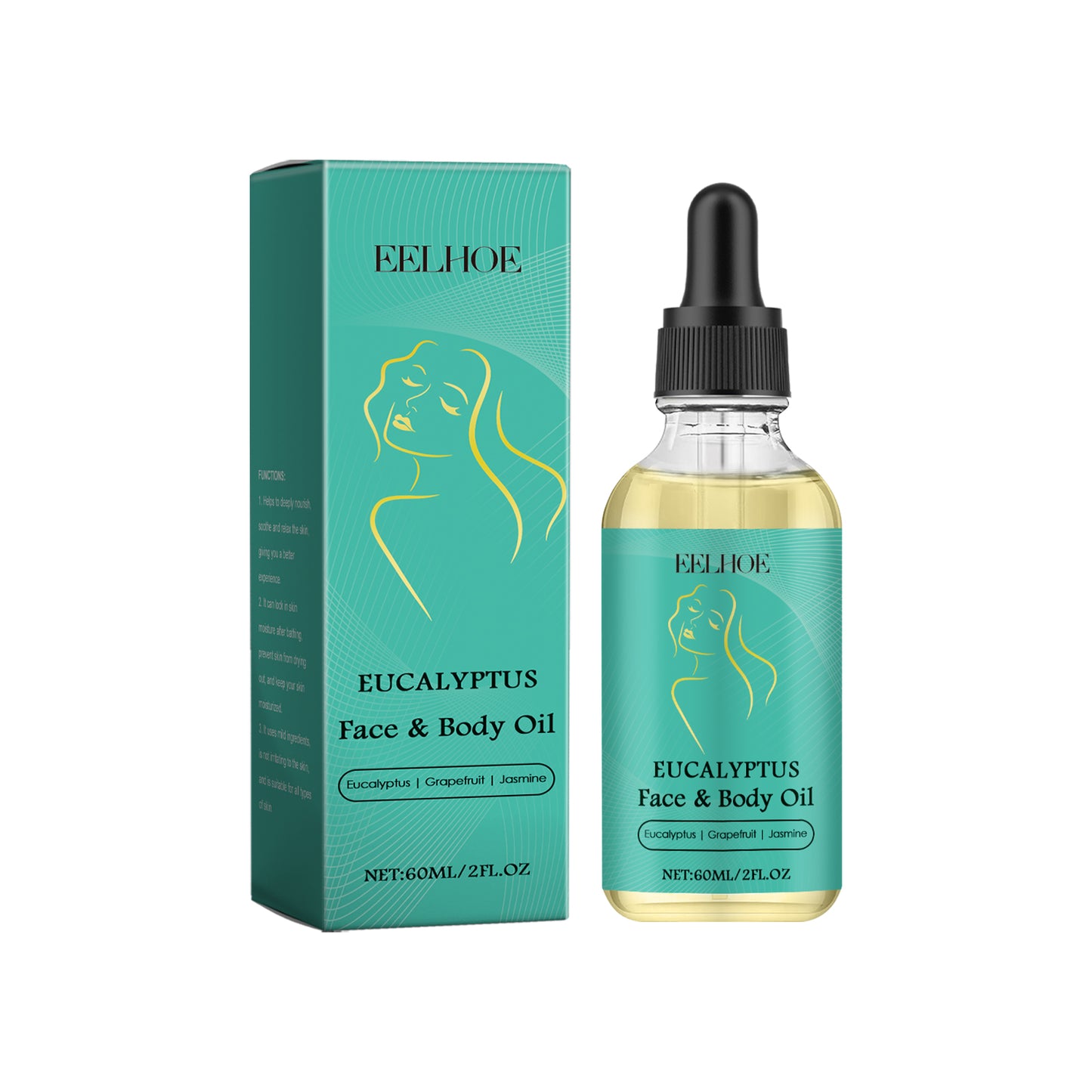 Jasmine & Vitamin E Body Nourishing Oil - Deep Moisturizing Skin Care 60ml