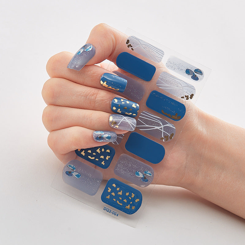 Laser Nail Polish Film Stickers Butterfly Pattern Nail Art Decals