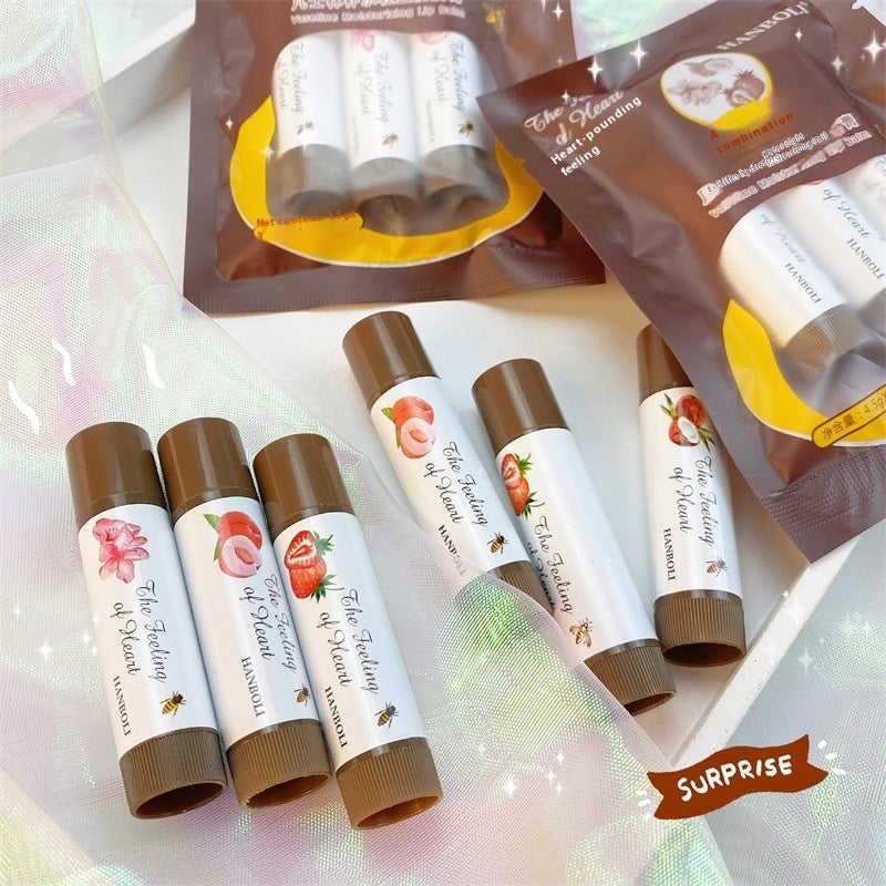 Fruit Flavored Lip Balm Set - Moisturizing & Nourishing Lip Care 4G