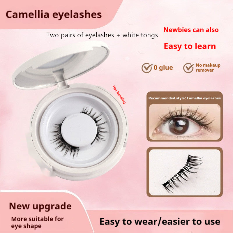Magnetic False Eyelashes - Natural Mink Lash Set with Applicator Tool
