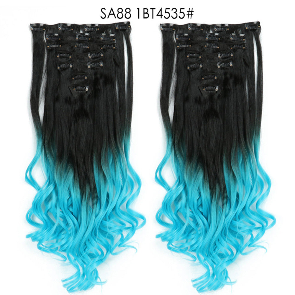 Long Curly Hair Piece High Temperature Synthetic Wig