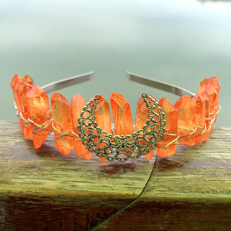 Crystal Rainbow Crown Hair Band