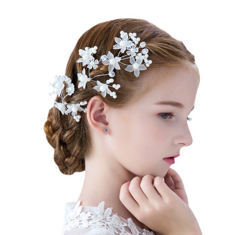 Children's Pearl Hairpin Set - 4 Piece