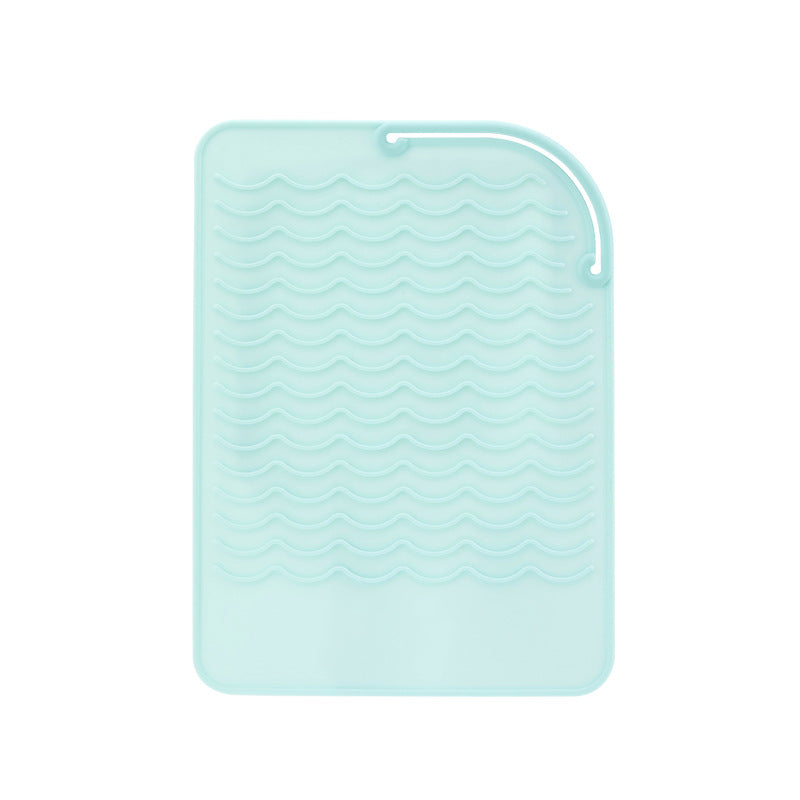 Portable Hair Curler & Straightener Silicone Heat Proof Mat for Styling