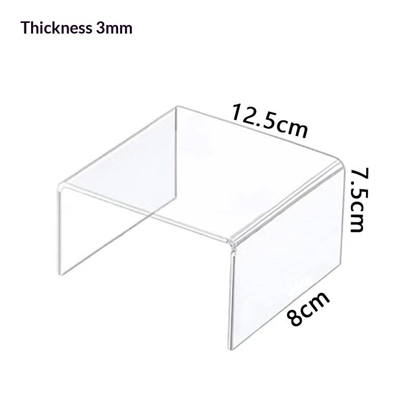 Acrylic Shoe and Bag Display Rack Trapezoid-Shaped Jewelry Organizer