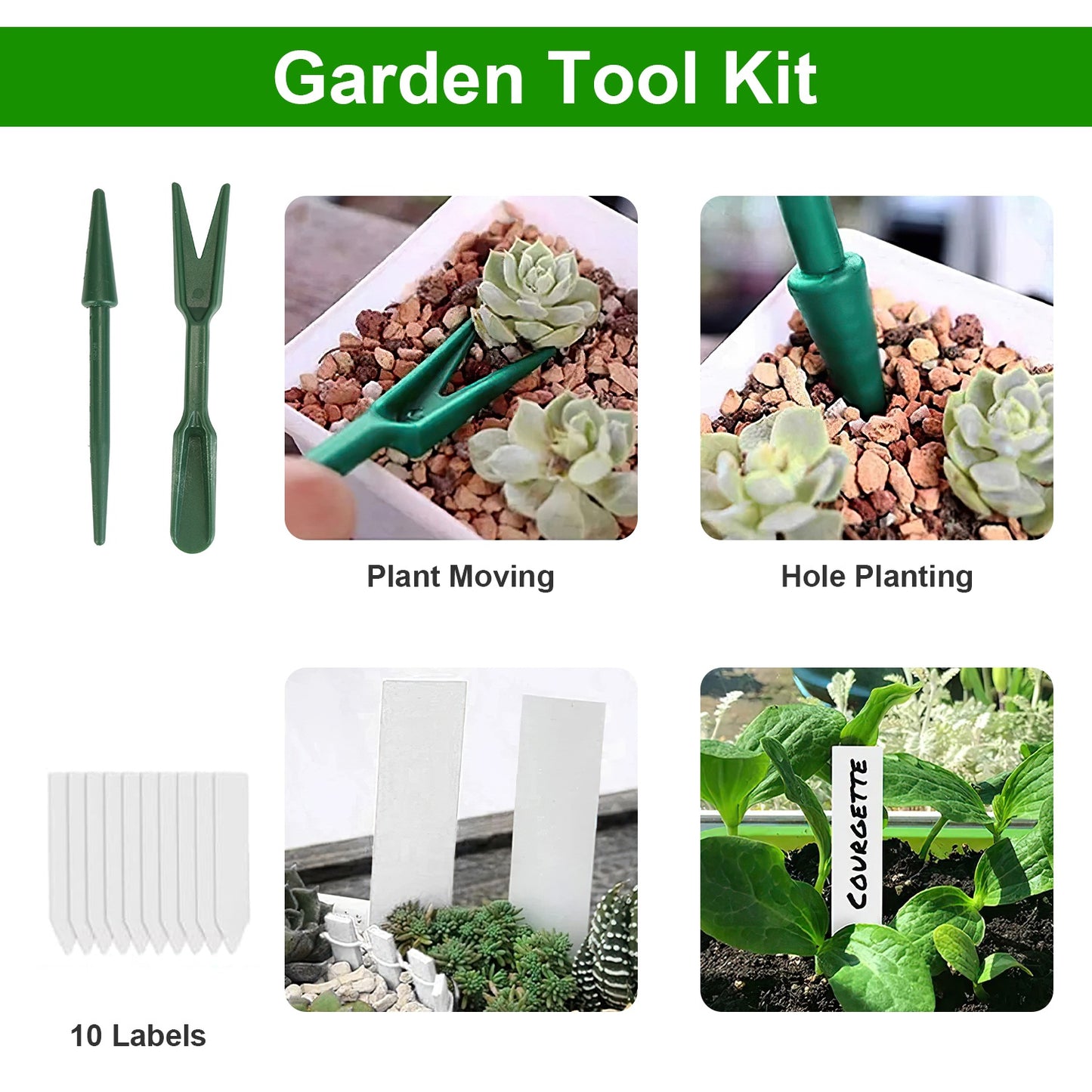 Seed Starter Tray Kit with Grow Lights Humidity Dome for Indoor Gardening