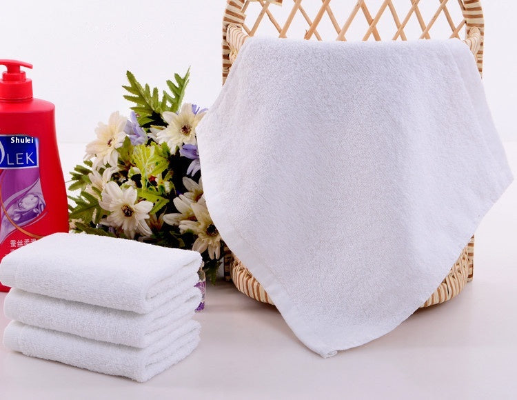 Pure Cotton Square Towel for Bathroom Kitchen 21X25cm - White