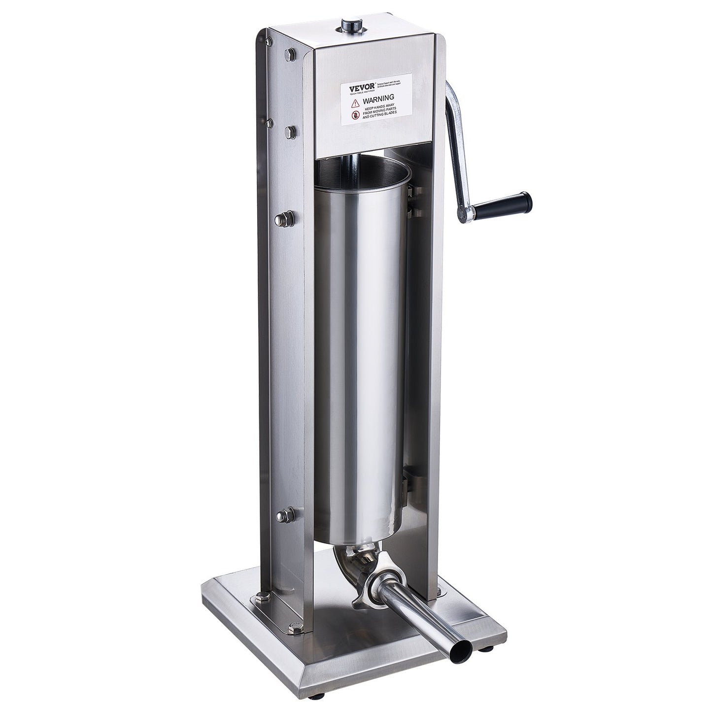 7L Manual Sausage Stuffer - Stainless Steel Vertical Machine