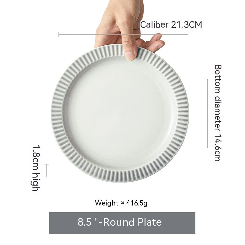 Flat Dish Set for Home Kitchen - Assorted Styles & Sizes