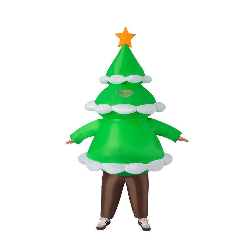 Christmas Tree Inflatable Costume - Green Holiday Costume for Parties & Events