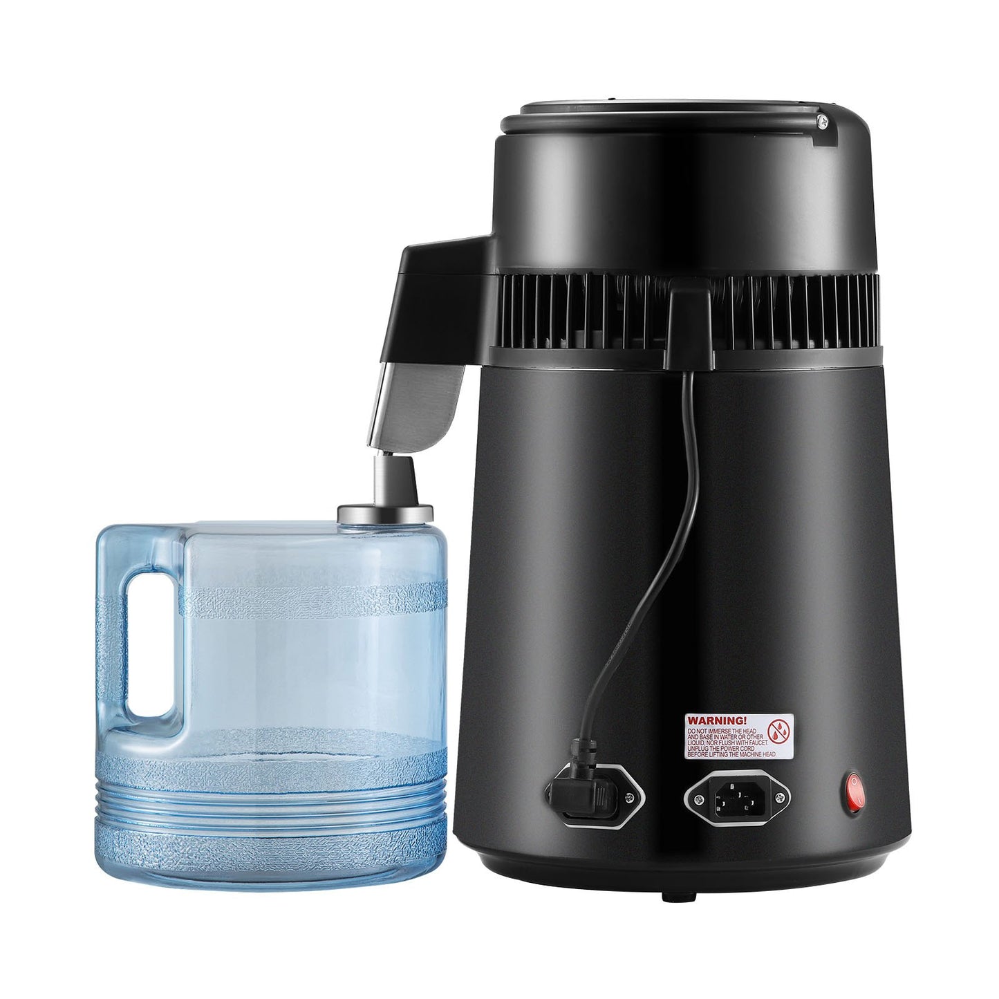 4L Stainless Steel Water Distiller - Home Countertop Purifier & Pure Water Maker