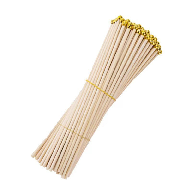 40cm Bamboo Hand Flagpole Set for Events & Performances - 100PCS Wooden Flags