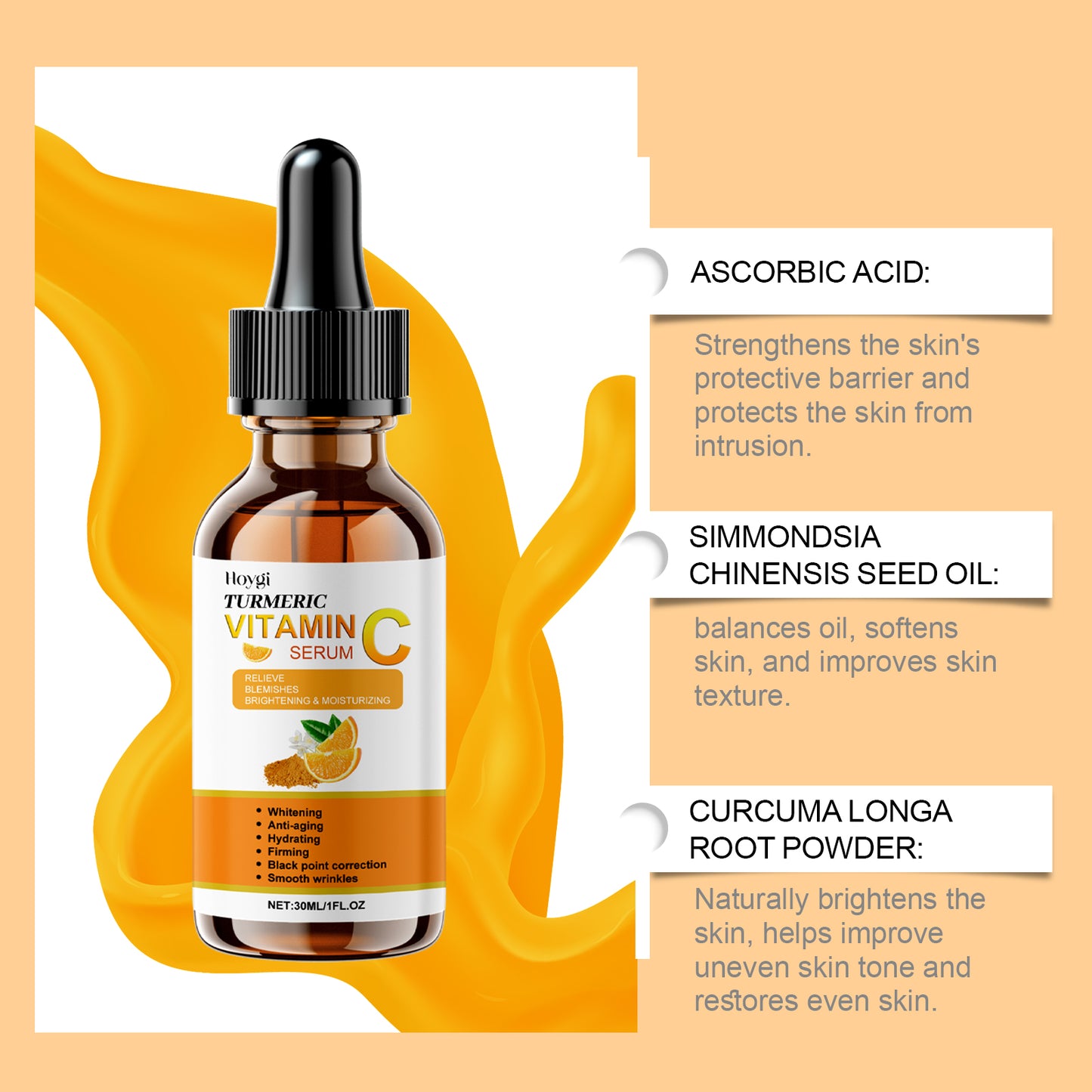 Vitamin C Facial Serum - Brightening Hydrating & Anti-Aging Skin Care