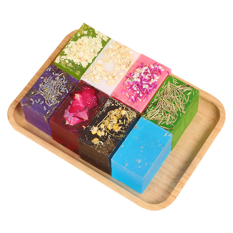 Handmade Essential Oil Flower Soap Set - Moisturizing 200g Multiple Fragrances