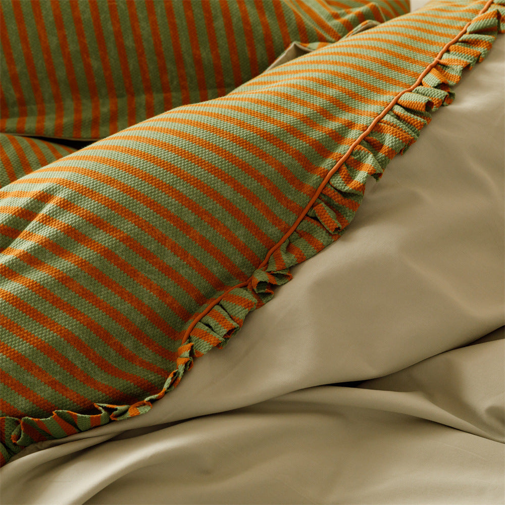 120 Thread Count Cotton Quilt Cover Bedding Set - Embroidered Four-Piece
