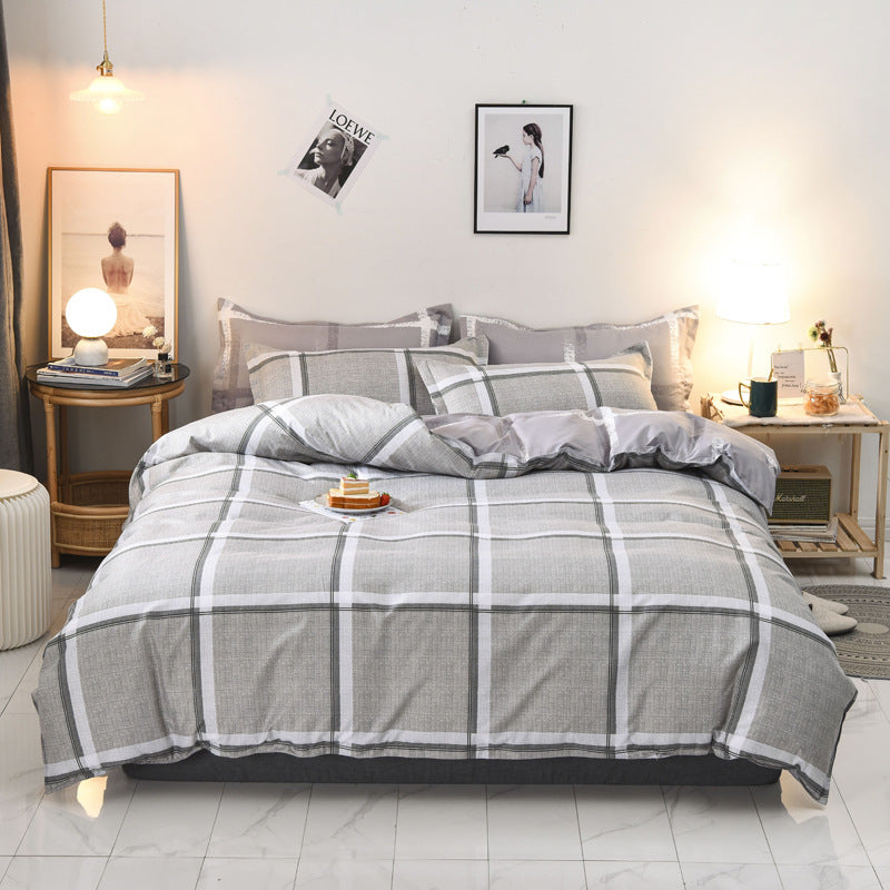 Three-Piece Bedding Set with Quilt Cover and Pillowcases - Multiple Sizes & Patterns