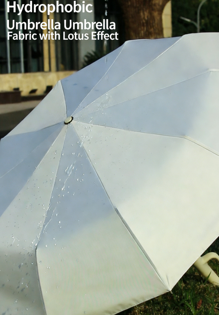 All-Weather 3-Fold Automatic Umbrella with Steel Ribs - Blue