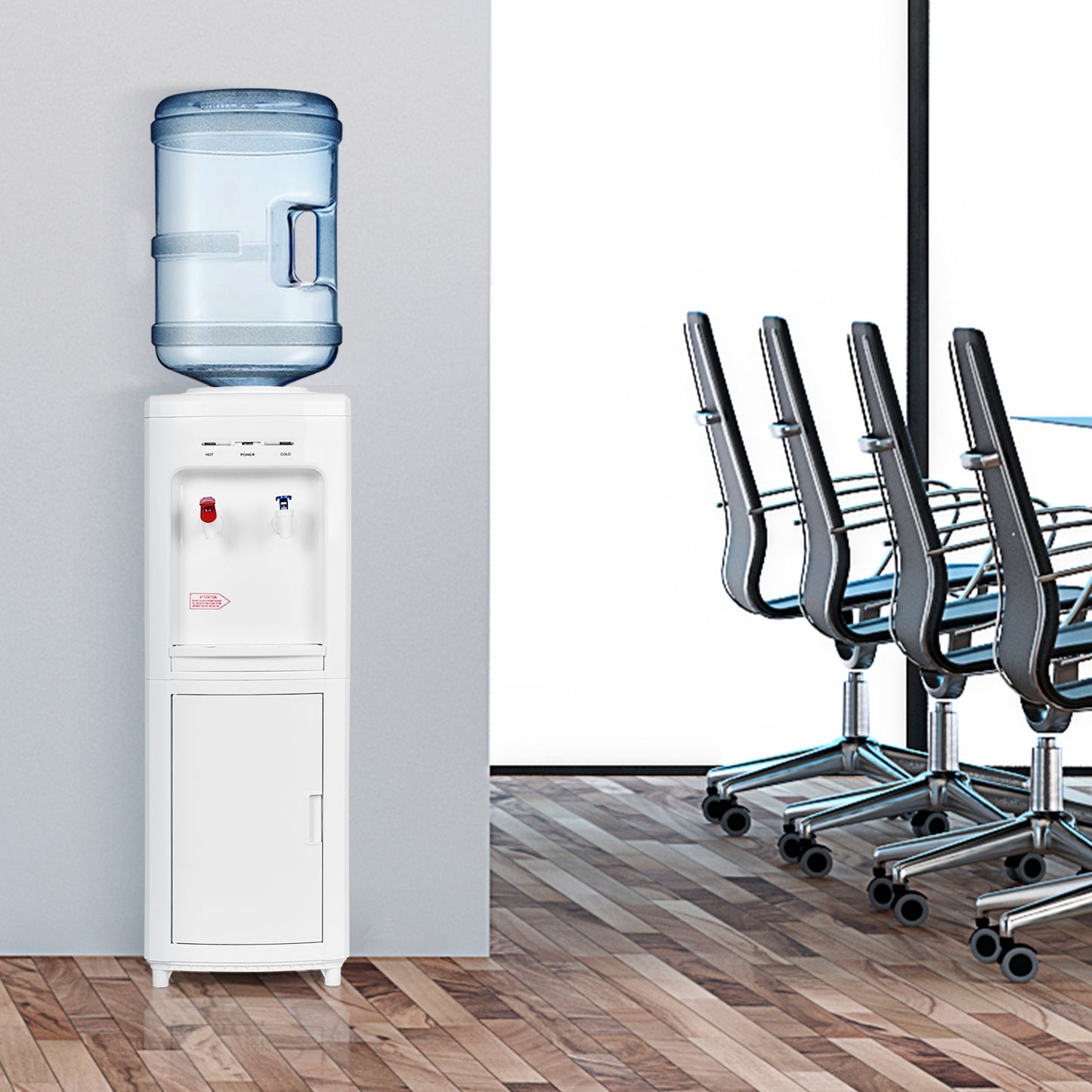 5 Gallon Hot and Cold Water Cooler Dispenser with Child Safety Lock
