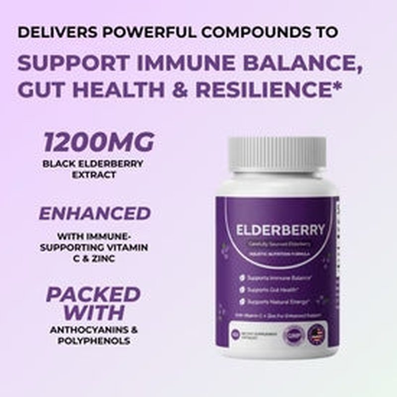 Elderberry Capsules - Natural Immune Support