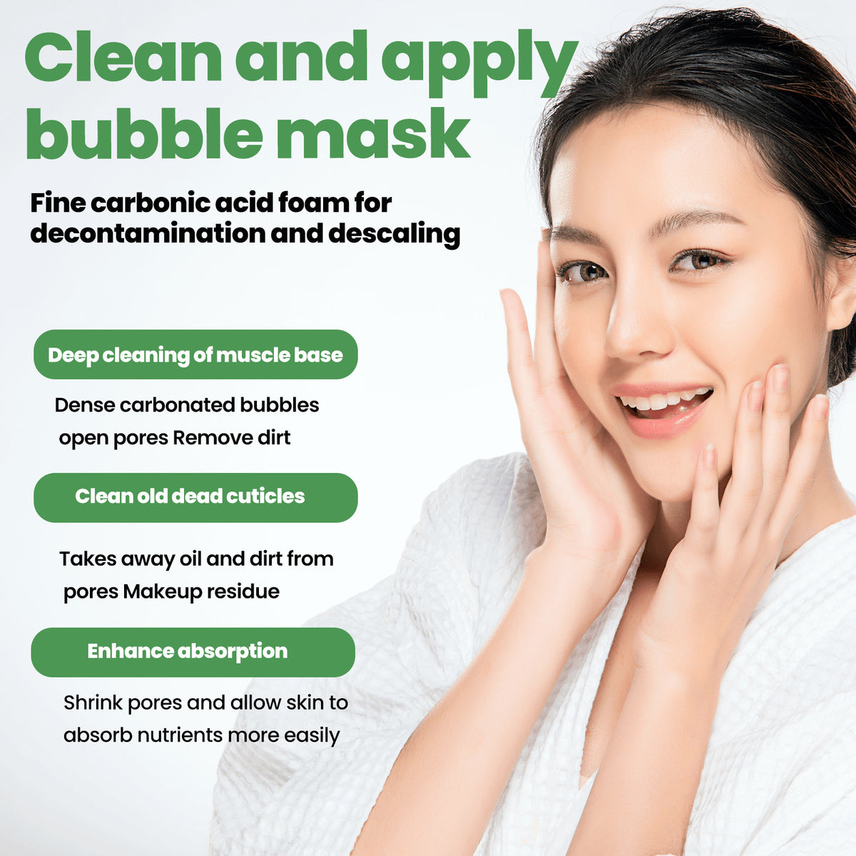Moisturizing Bubble Mask for Skin Care 50g - Gentle Facial Cleansing