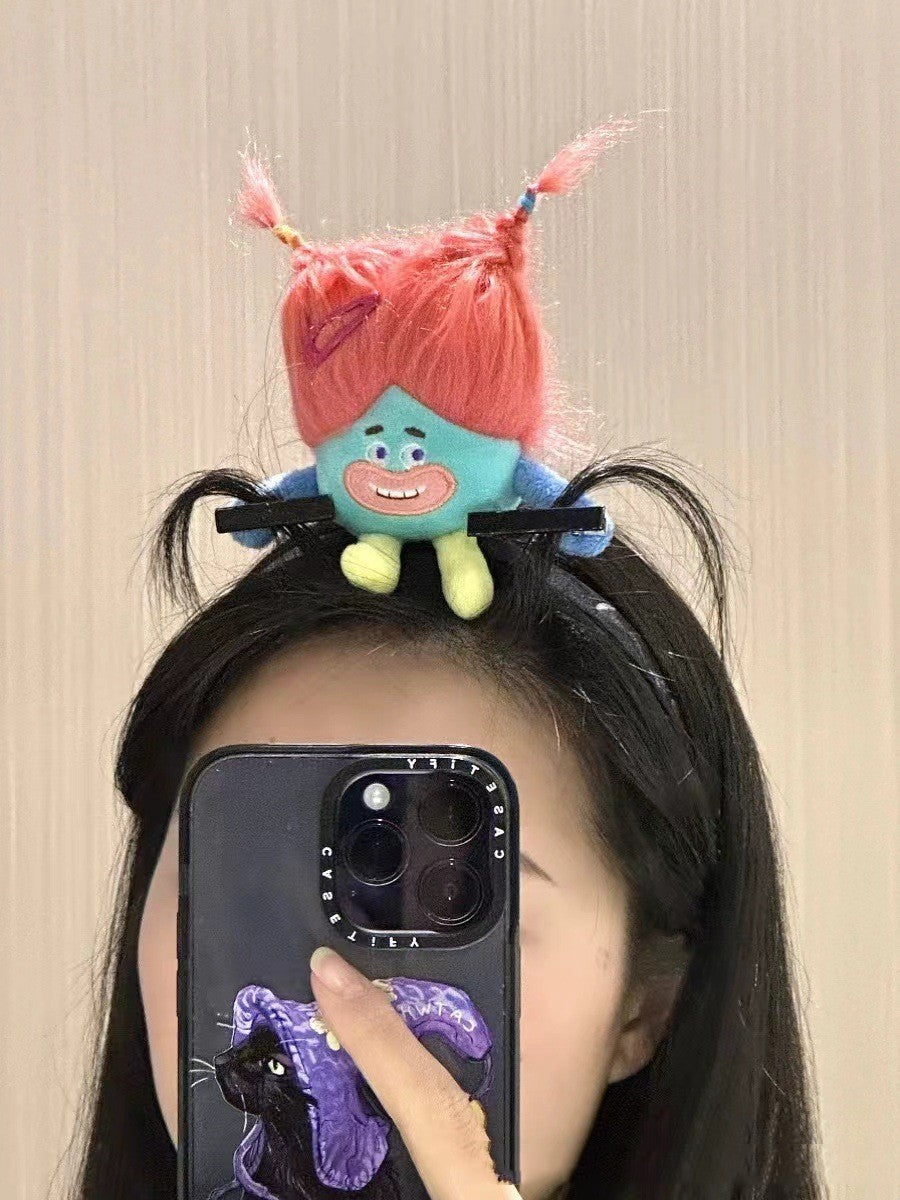 Plush Doll Hair Band Handmade Hair Accessory for Kids and Adults